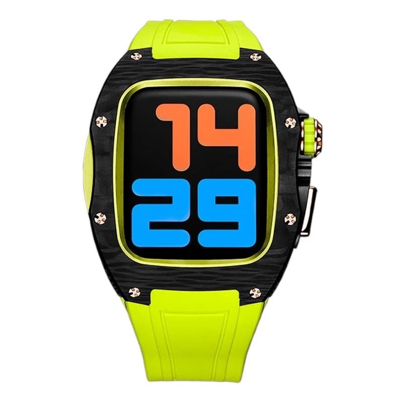 Boîtier alliage et fibre de carbone Apple Watch antichoc finition agate