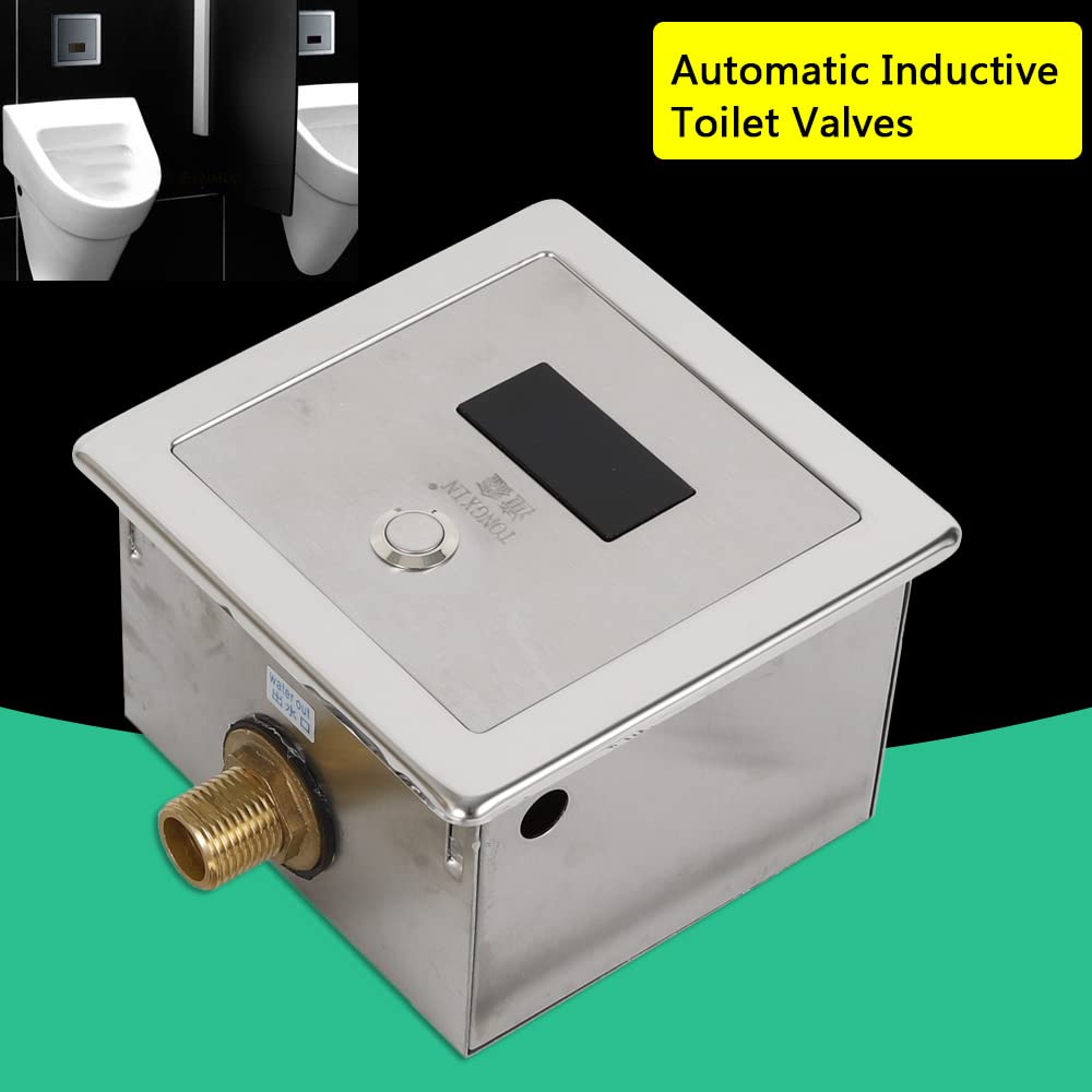 Automatischer Sensor Urinalspüler Automatische Induktion WC-Urinal-Spülventile Automatik Sensor Urinal Druckspüler Wandmontage Infrarot Armatur Urinalbecken Spülventil Urinalspüler für Toiletten
