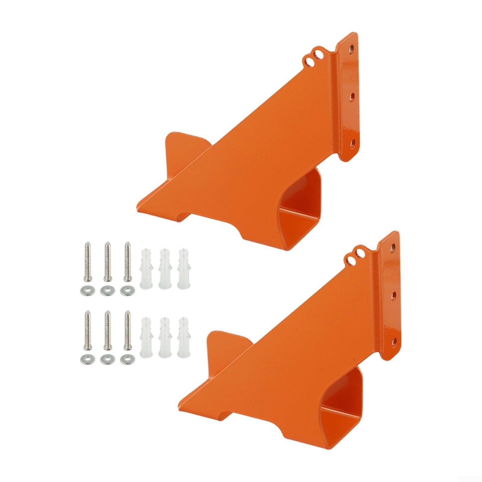 Support pour tronçonneuse de garage en acier orange lot de 2 crochets pour abri de jardin