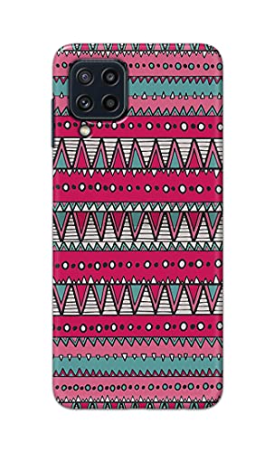 Image of Printed Hard Back Cover Case for Samsung Galaxy M32 4G | Samsung Galaxy M32 Prime Edition Back Cover (Geometric Vintage Pattern) -1803