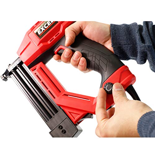 Excel 2-in-1 Electric Stapler Nailer Gun 15-32mm 18 Gauge Heavy Duty 240V~50Hz - Electric Nail Gun - Corded Nailer Gun - Ideal for Woodworking, Decorating, Construction Jobs 4 Excel 2-in-1 Electric Stapler Nailer Gun 15-32mm 18 Gauge Heavy Duty 240V~50Hz - Electric Nail Gun - Corded Nailer Gun - Ideal for Woodworking, Decorating, Construction Jobs - Image 4
