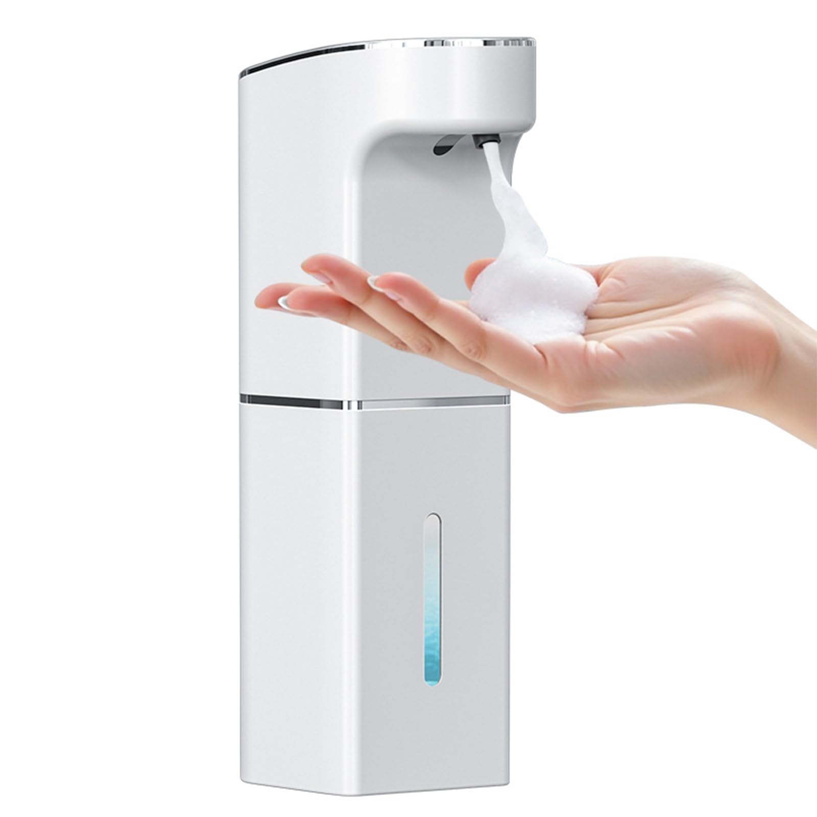 Battery-Operated Touchless Soap Dispenser, Smart Transducer Liquid Fan for Kitchen Bathroom Telecommute 1200ml Ir Transducer Soap Distributor