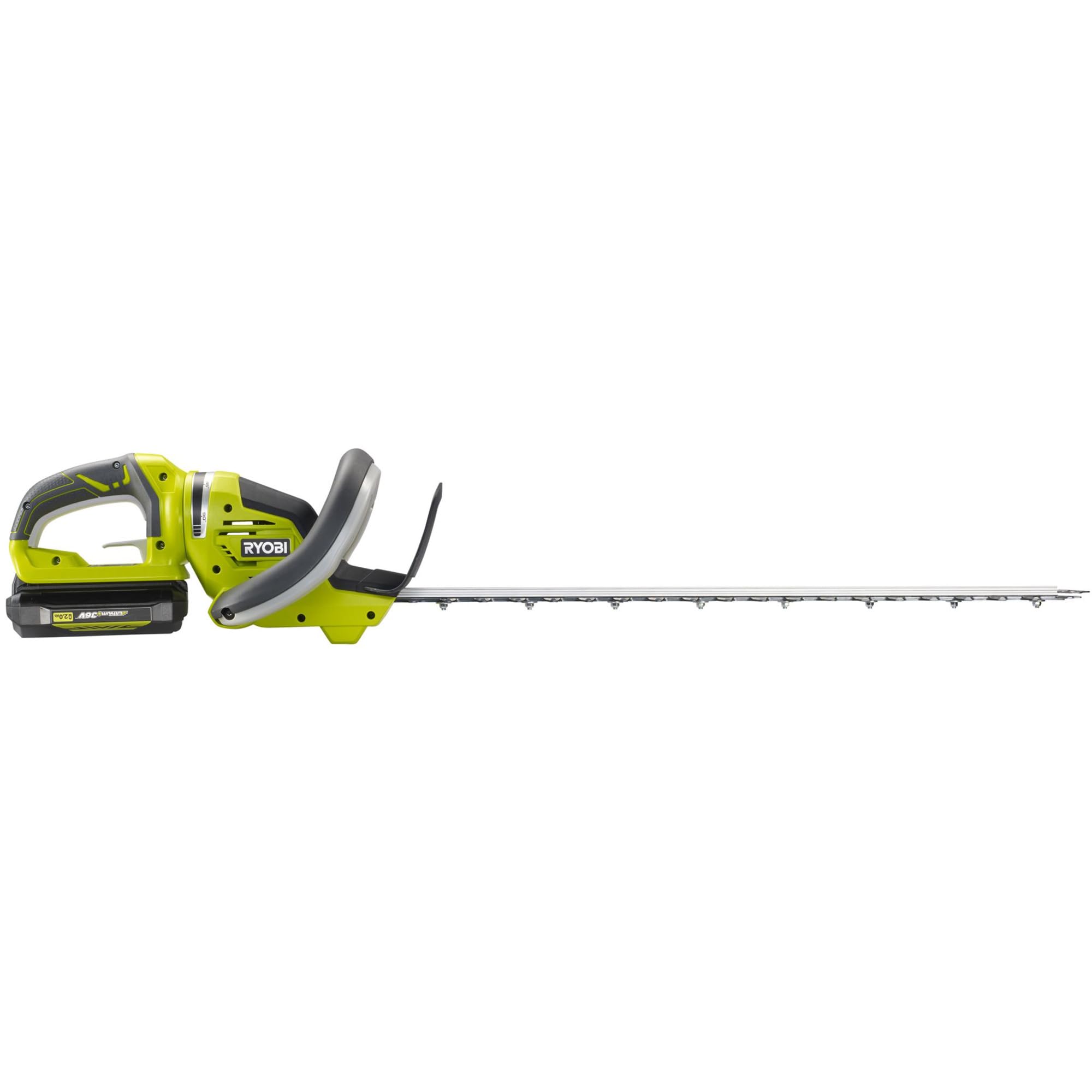 RYOBI RHT36C61R20S 36 V akumulatorowe nożyce do żywopłotu, zestaw z akumulatorem i ładowarką, długość noża 60 cm