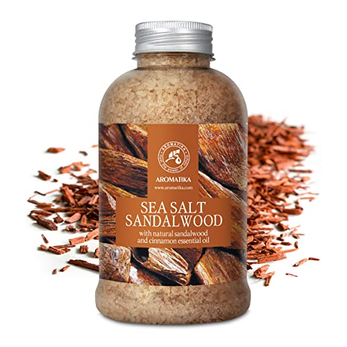 Sal de Baño 600g Sándalo - Sal Marina con Aceite de Sándalo y Canela para Dormir - Reducción de Estrés - Belleza - Baños - Cuidado Corporal - imagen 2