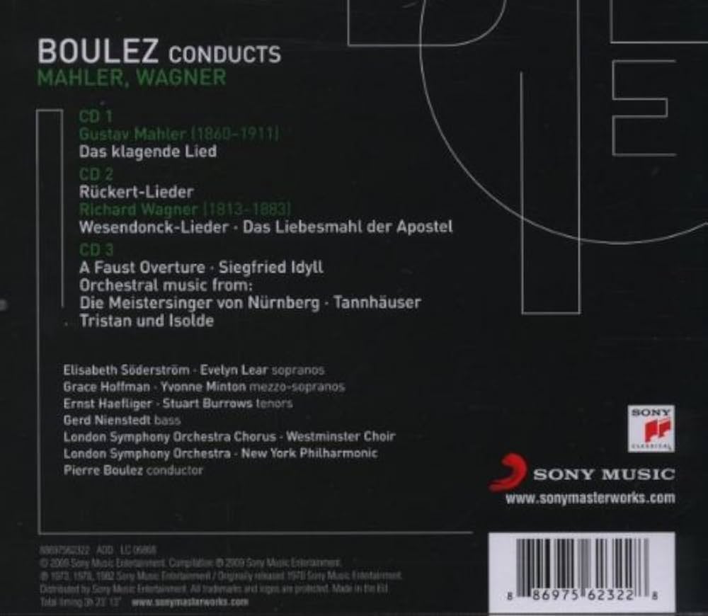 Boulez, Pierre - Boulez Conducts Mahler, Wagner (Pierre Boulez