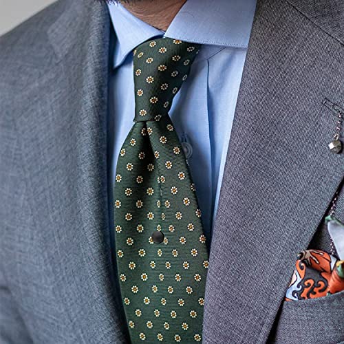 HAWSON Mini Tie Pin for Men, Tie Tack with Chain for Men's Necktie, Tie Tack Gift Set for Wedding, Party, Meeting2