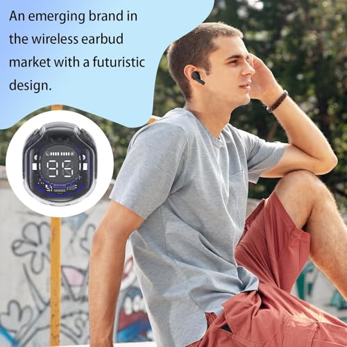 Touch Control Earphones - LED Display True Wireless Audio Set | Stereo In-Ear Buds with Clear Output for Sports, Driving, Fitness, Outdoor Use, Touch Control Earphones - LED Display True Wireless Audio Set | Stereo In-Ear Buds with Clear Output for Sports, Driving, Fitness, Outdoor Use,