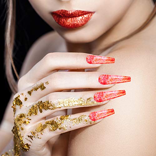 384 Stücke Sarg Falsche Nägel Extra Lange Matte Gefälschte Nägel Lange Künstliche Nagelspitzen Ballerina ABS Aufdrücken… – Bild 6