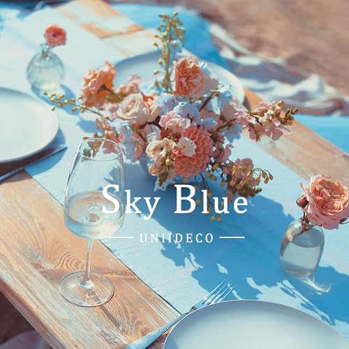 Image of 8 Rolls Crepe Paper Streamers, Sky Blue Streamers Party Decorations for Baby Shower Birthday Gender Reveal Under The Sea Party