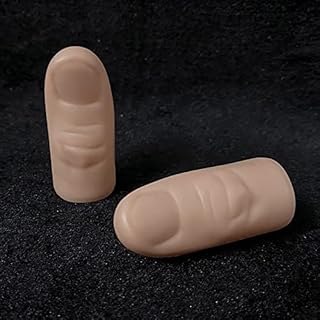 ZQION Finger Magic Tricks Fake Soft Thumb Tip Close Up Magic Props Magic Gimmicks Comedy Magia,10Pcs/Set