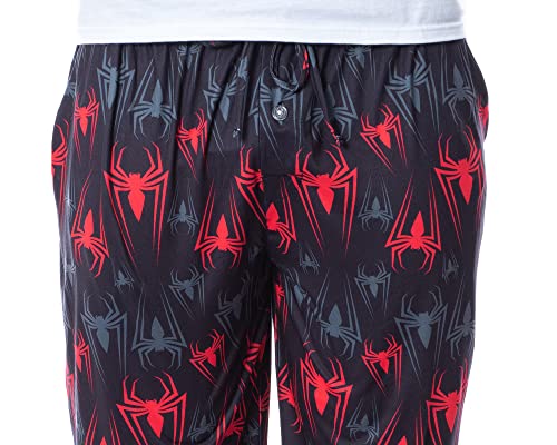 Marvel Mens' Spider-Man Vintage Superhero Icon Sleep Pajama Pants3