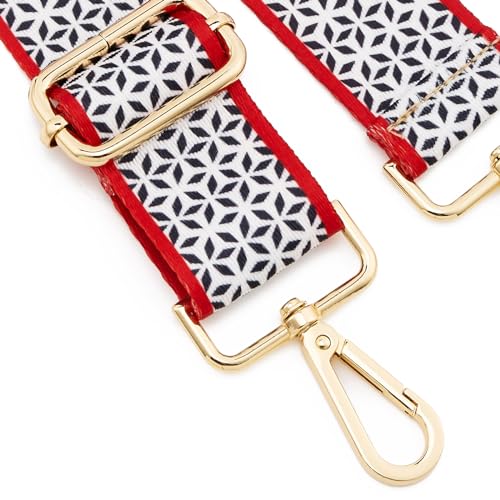 Image of ZOOEASS Wide Shoulder Strap Adjustable Replacement Belt Guitar Style Crossbody Bag Handbag Strap Multicolor Canvas Straps(Wide:1.5in)(Color40)