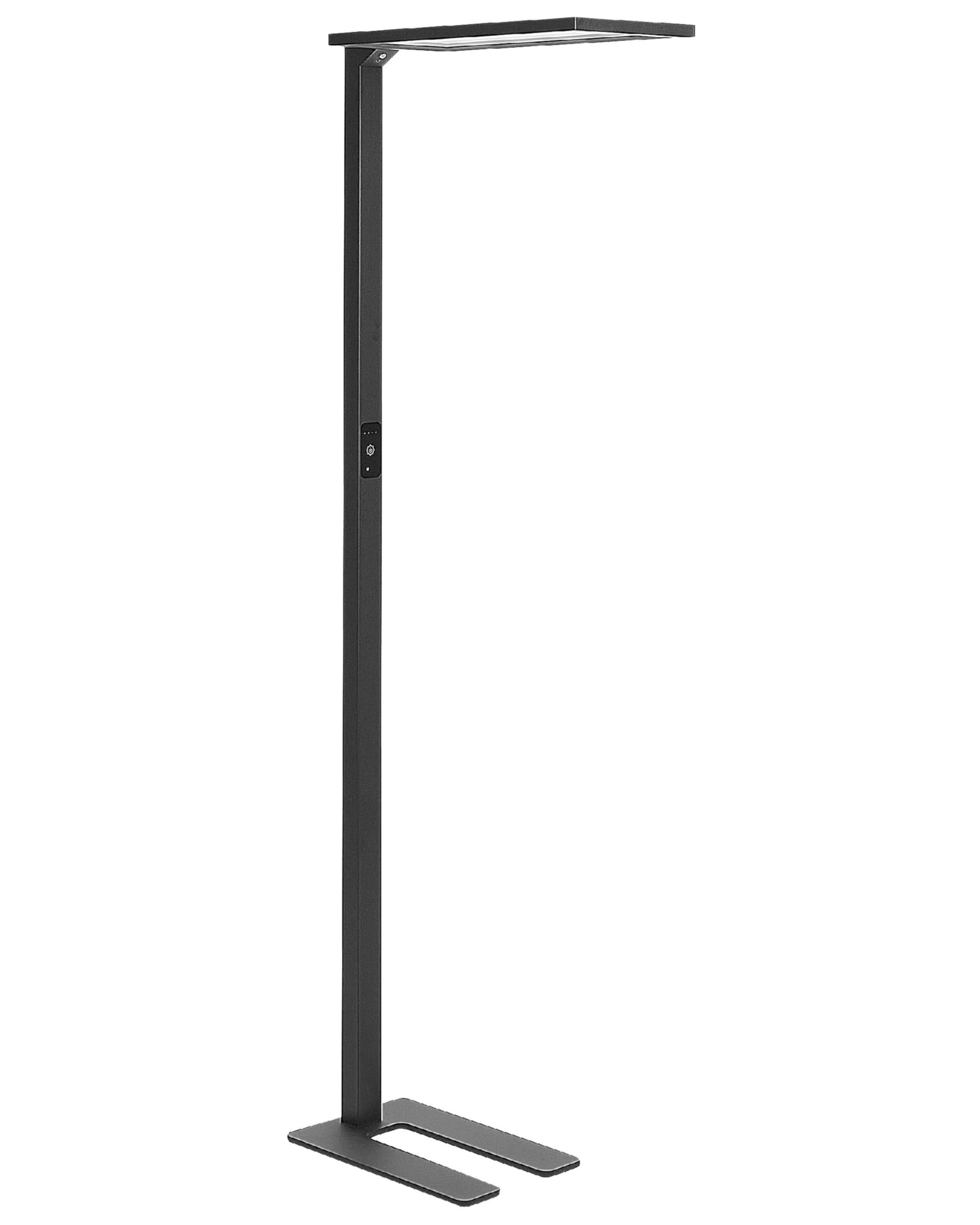 Beliani LED-Stehlampe Metall schwarz mit Bewegungsmelder Touch-Funktion dimmbar Orion