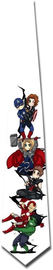 HAAUT Cartoon Superhero Mens Custome Skinny Ties