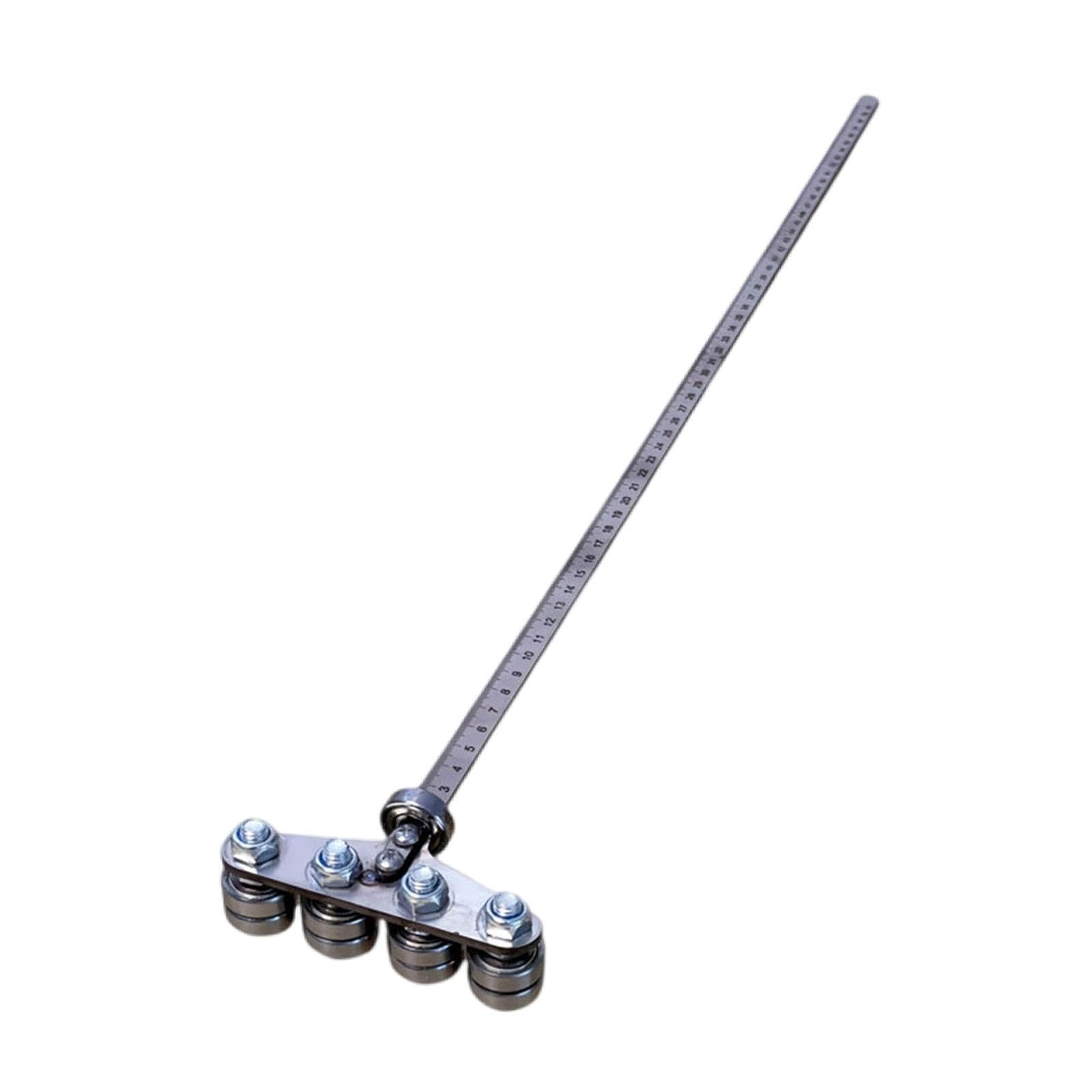 KESOTO Guida per con righello di profondità, accessorio robusto in metallo per lavori di falegnameria, posizionamento, taglio, rifilatura e fresatura, Style L