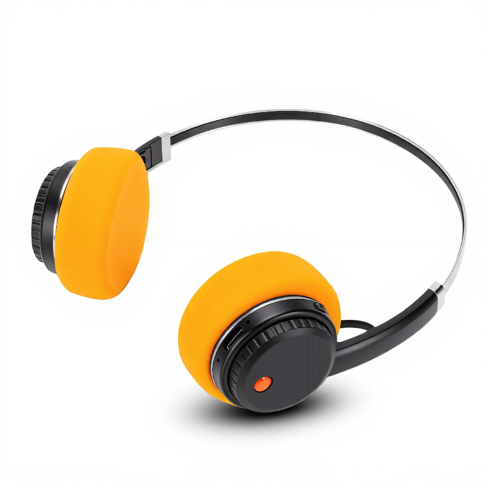 Kabelloser Retro-Kopfhörer Bluetooth 6.0, On-Ear-Headset mit 40-mm-Treiber, 20 Stunden Spielzeit, Verbindung mit Zwei Geräten, für Gaming, Musikanrufe, Erwachsene (Black)