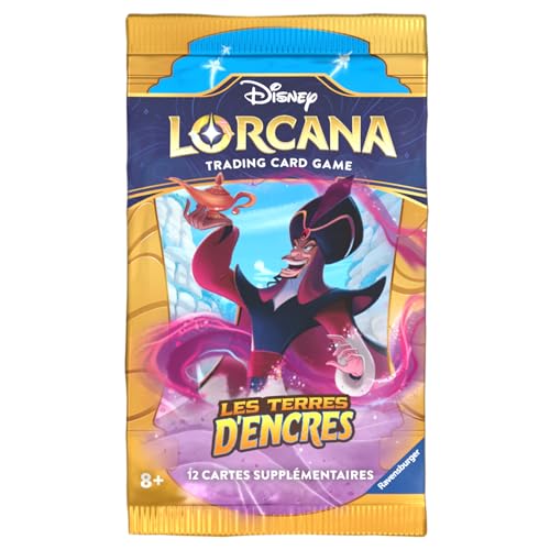 Ravensburger Disney Lorcana TCG Les Terres d'Encres Jeu de Cartes à Collectionner JCC Booster 12 Cartes dès 8 Ans Version française