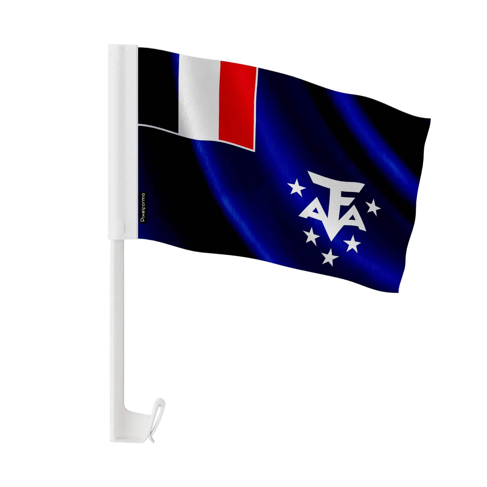 Bandiera per auto dell'Antartide, ufficiale, in poliestere, 50 pezzi, 14 x 21 cm