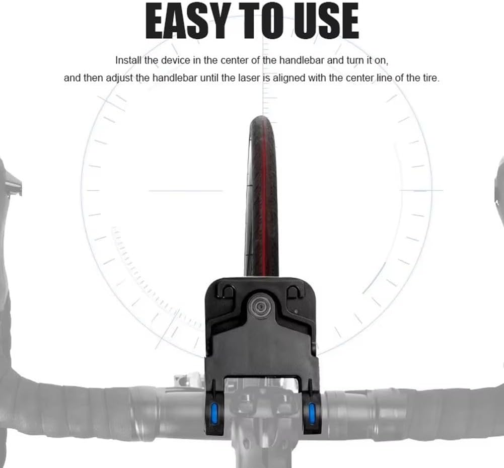 Handlebar Laser Aligner for Bicycles, Bike Seat Calibrator Bike Tool,Bicycle Handlebar Laser Aligner Seat Center Adjuster Measurement Tool, Aligning Indicator Tool