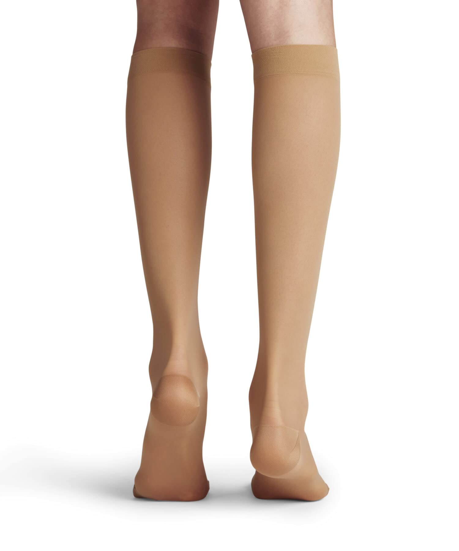 FALKE Energize 30 DEN W KH transparentes avec contention 1 paire, Chaussettes longues Femme, Effet peau (Powder 4069), 39-40