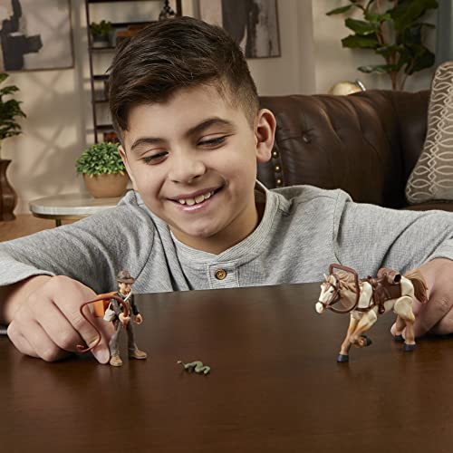 Indiana Jones Worlds Of Adventure With Horse Action Figure Set, 2.5-Inch, Action Figures For Kids Ages 4 And Up #TOP5
