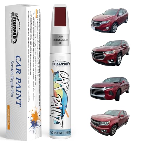 Image of Cajun Red(GPJ /WA434B) Touch Up Paint for Chevrolet, Car Paint Scratch Repair Remover Pen Color Exact Match, Quick and Easy Fix Automotive Chips and Nicks Scuff
