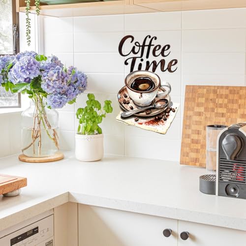 Peacoblue Rub on Transfers for Crafts 3Pcs Coffee Time 15cmx30cm - Image 4