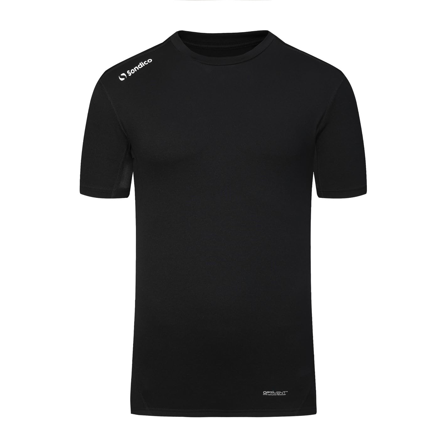 Sondico Men's Core Base Short Sleeves Black Medium