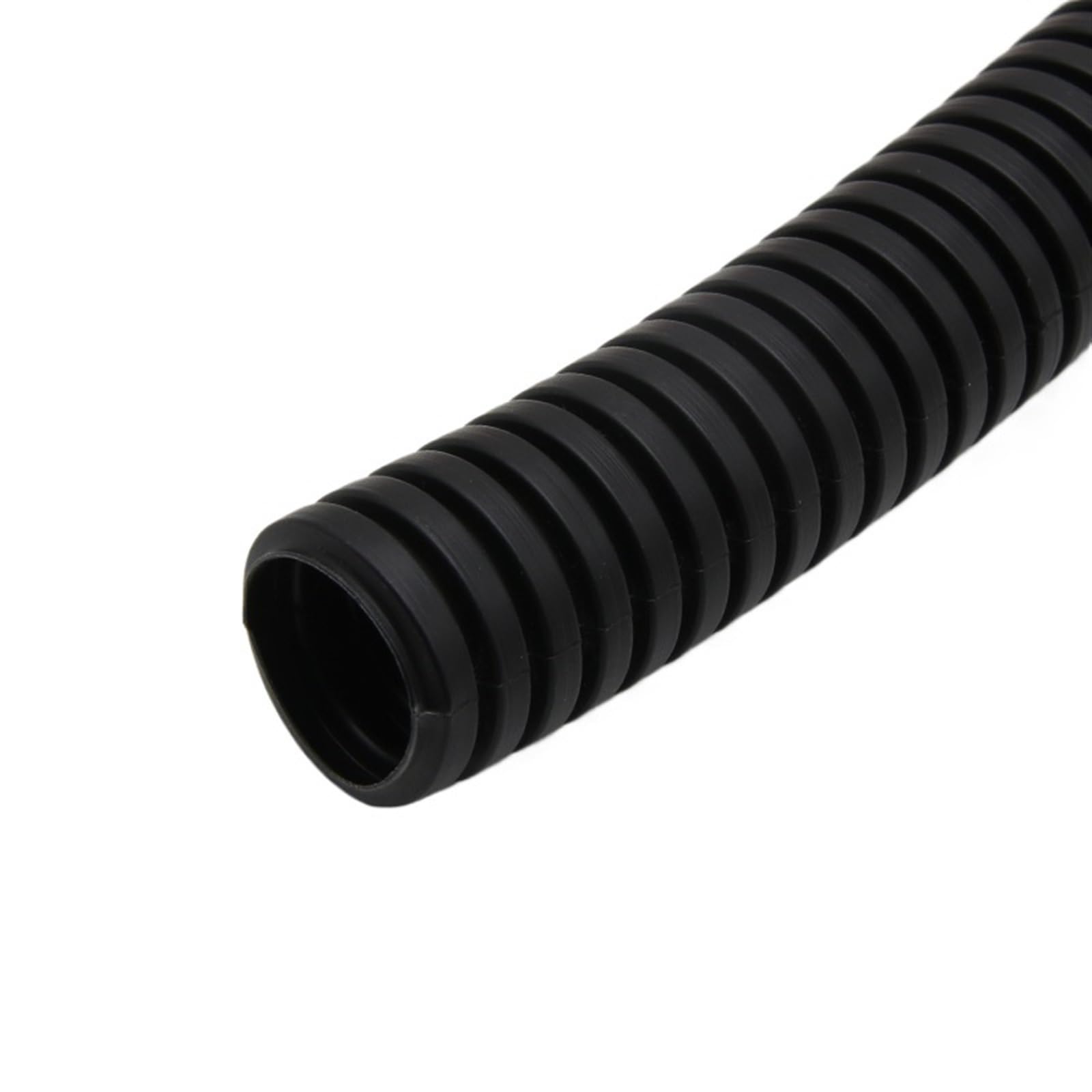 YDHSIKK Corrugated Wire Tube, PP Corrugated Pipe For Wire And Cable Protection Multicolor AD 11.6-34.5mm(Black,AD 34.5 x ID 29mm)