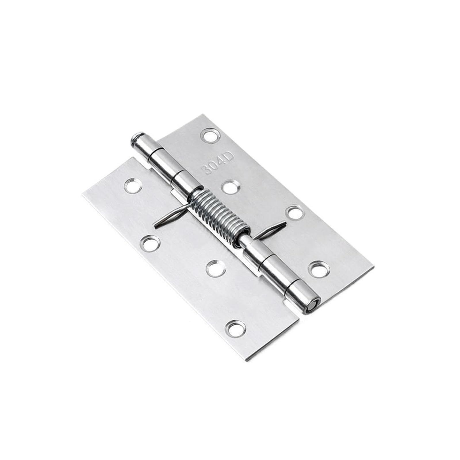 Ujzgbxqvshm 4Inches Folding Door Hinge,1Pcs Auto Close Stainless Steel Spring Load Capacity Strong Load-Bearing(4Inches)