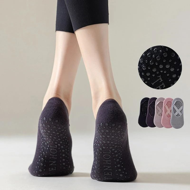 Calcetines de yoga for mujer silicona algodón
