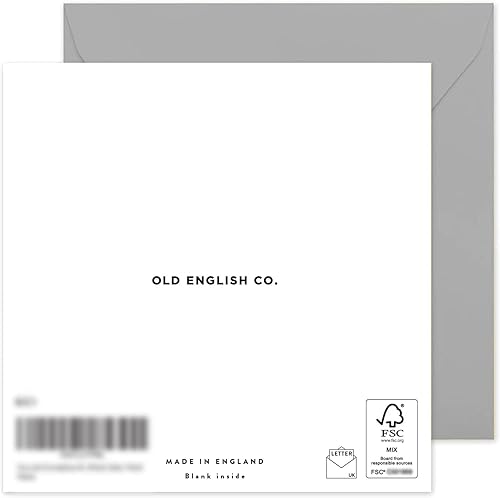 Miniatura 2 de Old English Co. Tarjeta de pastel de feliz cumpleaños 50  Tarjeta floral de cumpleaños quincuagésimo para mujer  Tarjeta de cincuenta para mamá,