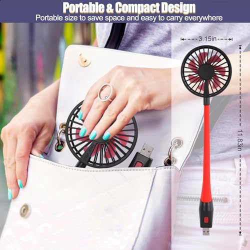 Glovion L3 Usb Fan Mini Desk Fan Usb Powered Personal Fan 3 Speeds Strong Airflow Portable Fan thumb #5