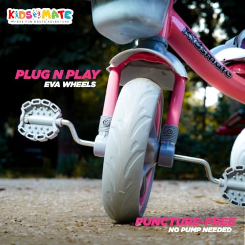 Kidsmate Starlight Premium Tricycle Pink - Image 5