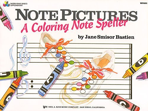 WP250 - Note Pictures: A Coloring Note Speller (Bastien piano basics) by Jane Smisor Bastien(2014-04-29)      Sheet music