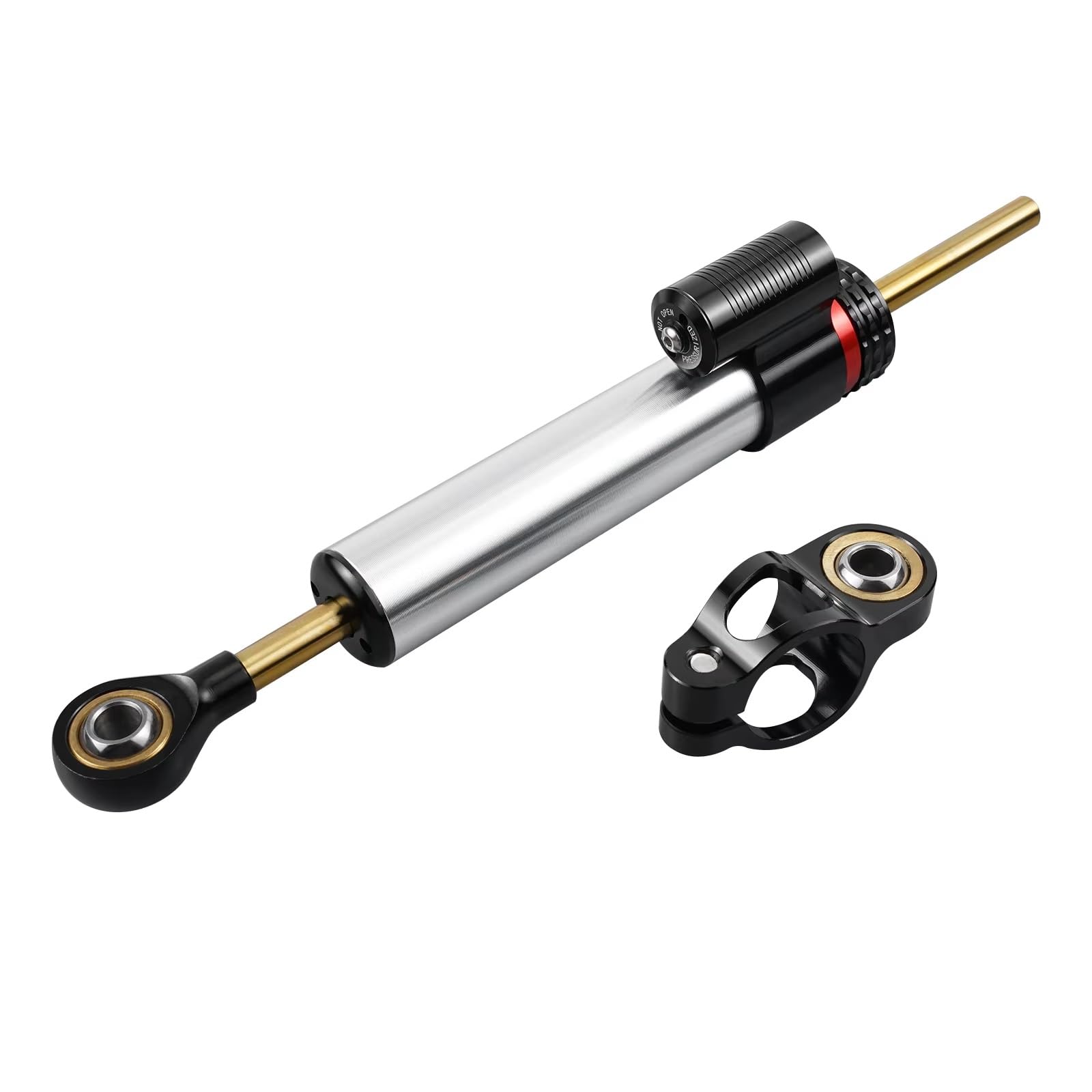 Amortiguador Dirección Compatible con Yamaha para MT07 para MT09 para YZF R6 Estabilizador De Amortiguador Ajustable Universal para Motocicleta De 250 Mm