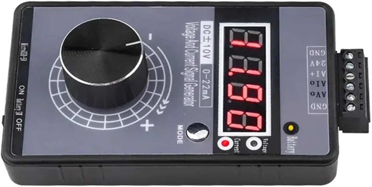 High Precision 4-20mA/0-10V Signal Generator Adjustable Current Voltage Analog Simulator 0-5V 0-22mA Sources Supply(No Battery)