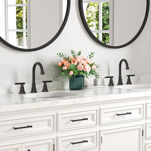 Image of Bathroom Faucet 3 Hole, ORB Faucets with Pop-up Drain and Supply Lines