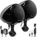 Aileap 600W Amplificador Incorporado de 2 Canales 4.5 "Rango Completo Impermeable Bluetooth Motocicleta Altavoz estéreo Audio Radio Reproductor de MP3 Sistema con USB AUX (Black)