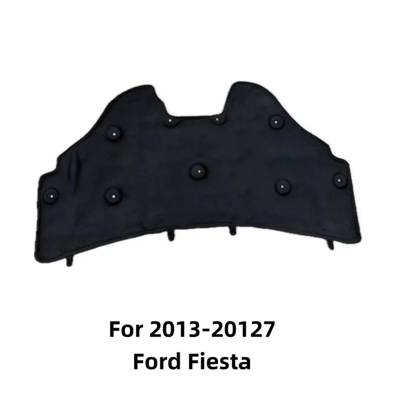 1 Pezzo di Materiale Pet per Ford Fiesta 2013-2017, Isolamento Termico e Acustico del Cofano Motore, Copertura in Cotone insonorizzata.