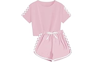 Stylish Crop Top and Shorts Set: The Perfect Summer Ensemble for 10-12 Year Olds