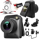Zeitraffer Kamera, 4K FHD Time Lapse Kamera für Outdoor, IP66 wasserdicht, 180 Tage Aufnahme Time, Timelapse Camera für Baustellen, Pflanzen, Gartenarbeit, Kochen, Sonnenuntergänge (32GB)(Black)