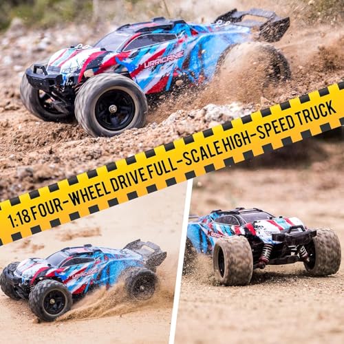 Image of RC Car, 1 /18 Scale 4WD 40Km /H High Speed Brushless Motor Rc Car, 2.4Ghz Remote Control Big Foot Off Road Monster Truck Electric Vehicle Toy for Adult Kids, Multicolor