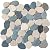 FuStone Decorative Tiles Interlocking Tumbled Pebble Tiles (1-Sheet) Kitchen Floor Bathroom Patio Stone Tile for Indoor and Outdoor Use Natural River Rock Stones SA-CP005-1