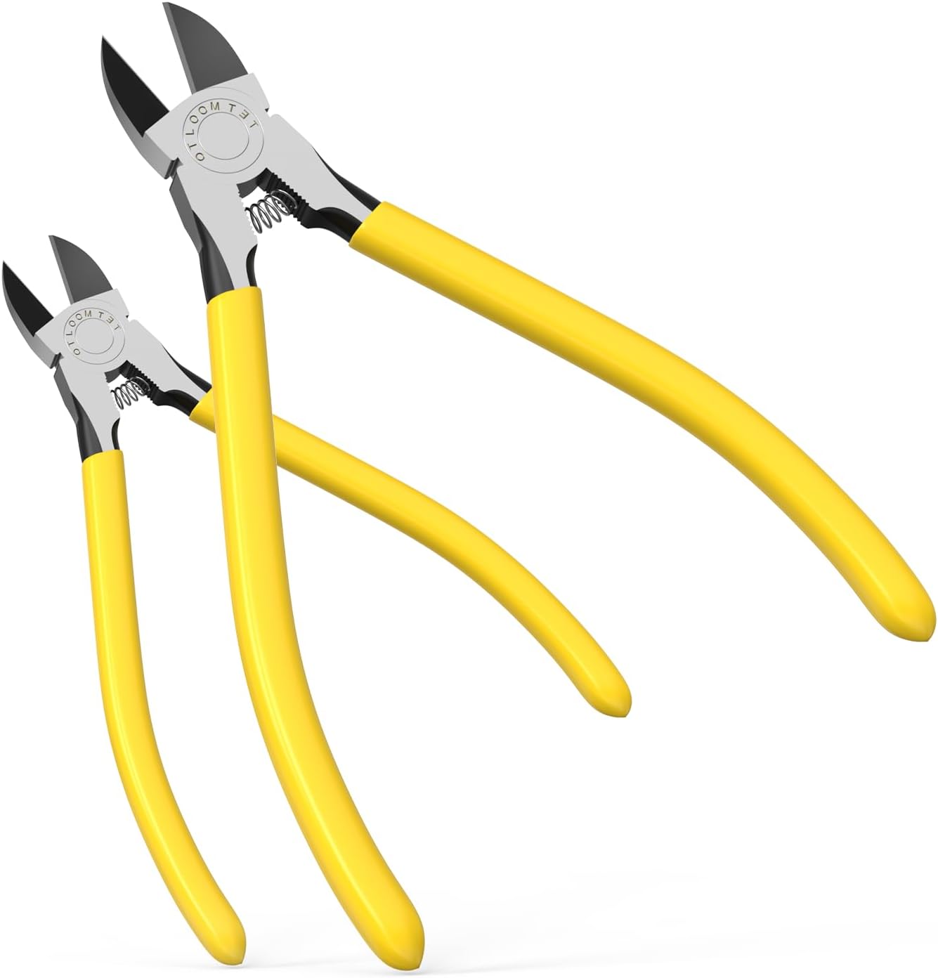 OTLOOMTBT 6-In and 5-In 2 PCS Ultra Sharp Compact Wire Cutters with Long Flat Nose Pliers Ideal for Cutting Crafts, Flowers, Plastics, Appliances and Any Clean Cutting Needs Powerful Wire Cutter
