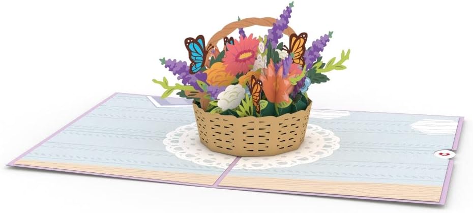 Lovepop Mother's Day Flowers Pop Up Card, 5 X 7”, Mothers Day Gifts, Paper Flower Basket Card, Mothers Day Card
