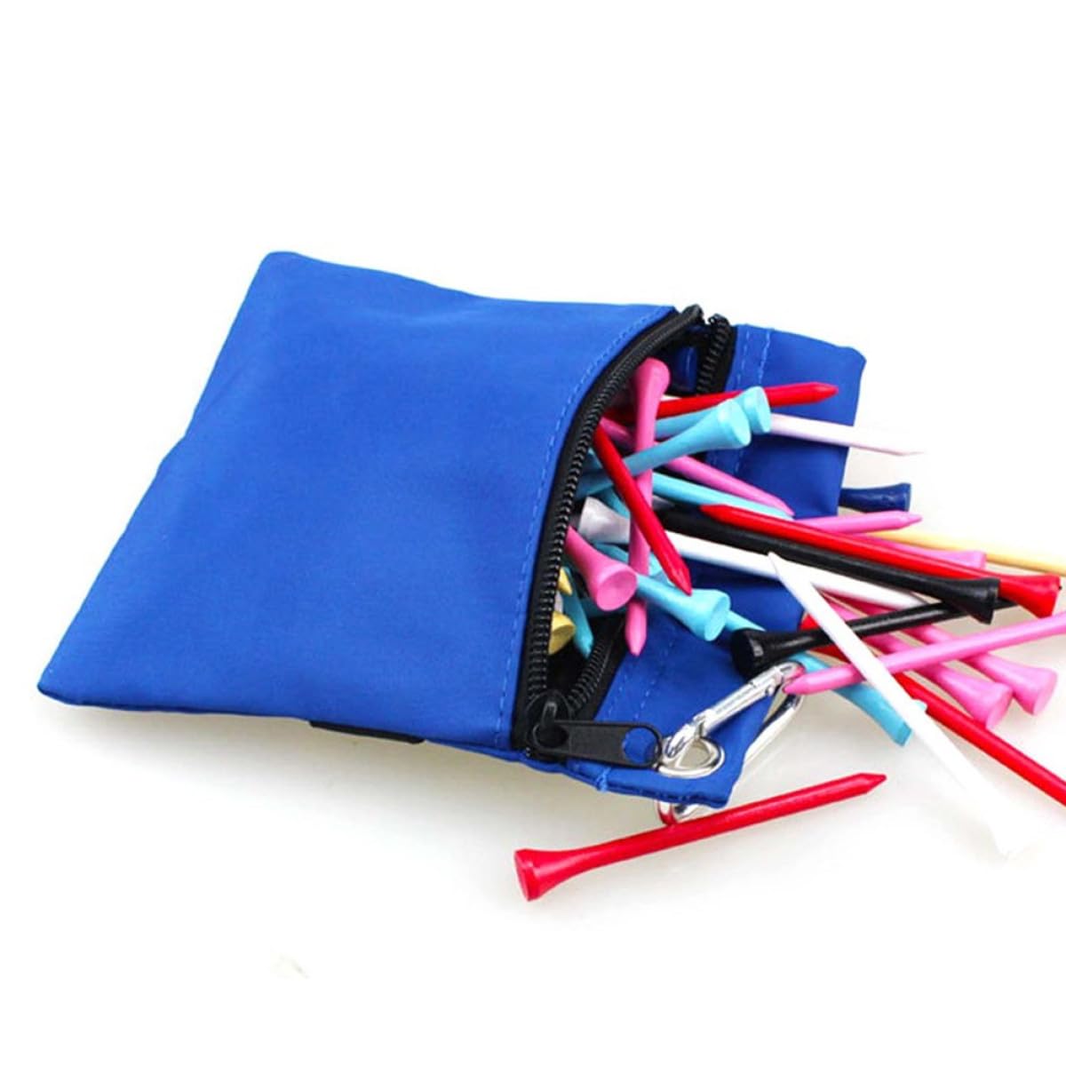 Abaodam Golf Tee Tasche aus Nylon Leichte Golfballtasche mit Gürtelclip Atmungsaktive und Strapazierfähige Golf Teetasche für Unterwegs