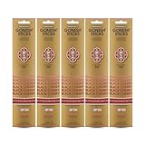 Gonesh - Extra Rich Scented Incense Sticks - Non-Toxic 10” Slow Burn Aromatic Sticks - Black Cherry - 100 Total - 5 Packs of 20