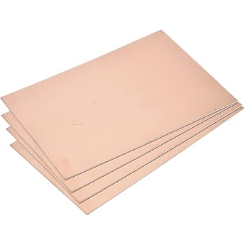 sourcing map 4 pieces PCB copper plated circuit boards laminate 200 x 150 x 1.5 mm