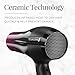 REMINGTON D5950 Ultimate Smooth Dryer, 3 Heat + 2 Speed Settings + Cool Shot, Black/Purple